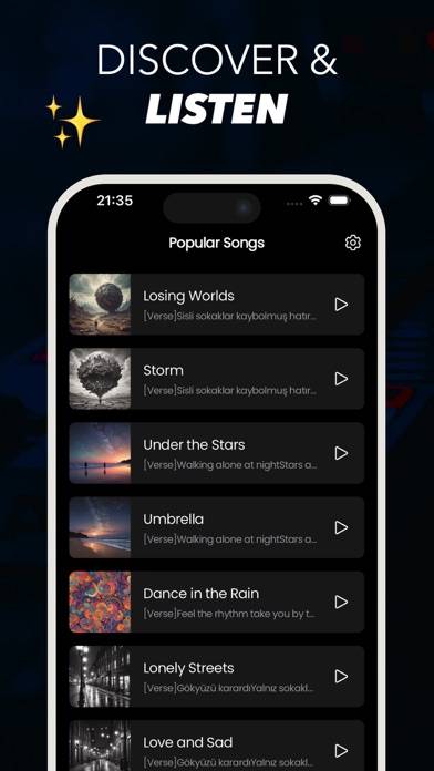 Sona AI Song & Music Generator App skärmdump #5