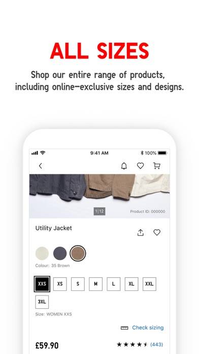 UNIQLO App skärmdump #4