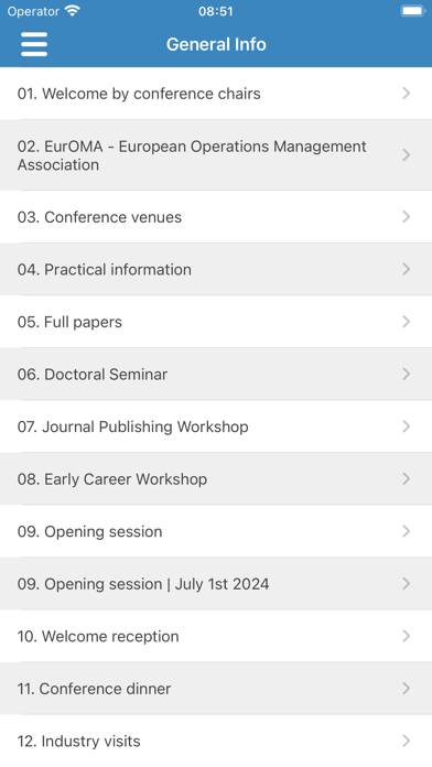 31st EurOMA Conference 2024 App skärmdump #2