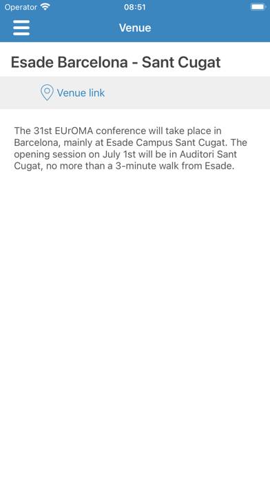 31st EurOMA Conference 2024 App skärmdump #3