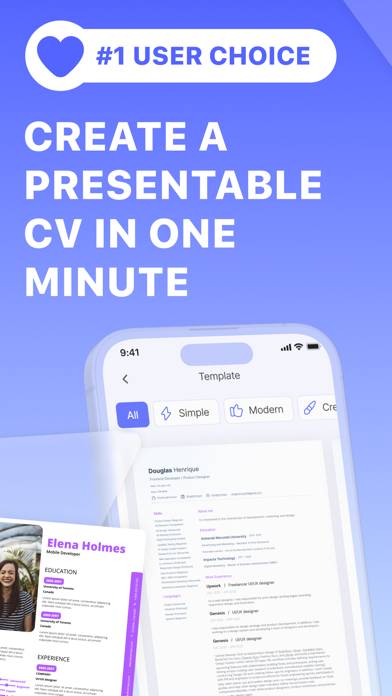 AI Resume Builder－CV Maker PDF App screenshot #1