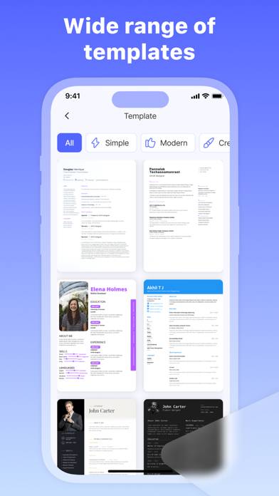AI Resume Builder－CV Maker PDF App screenshot #3