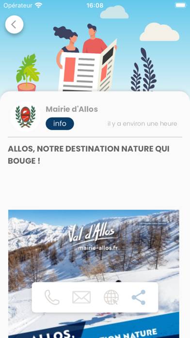 Mairie d'Allos Capture d'écran de l'application