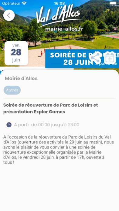 Mairie d'Allos Capture d'écran de l'application