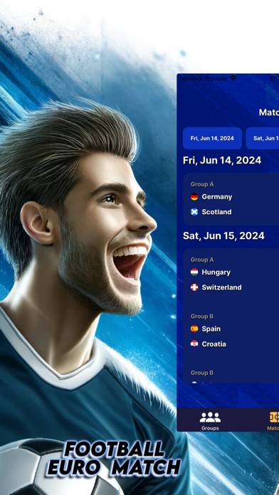 Football Euro Match Captura de pantalla de la aplicación #1