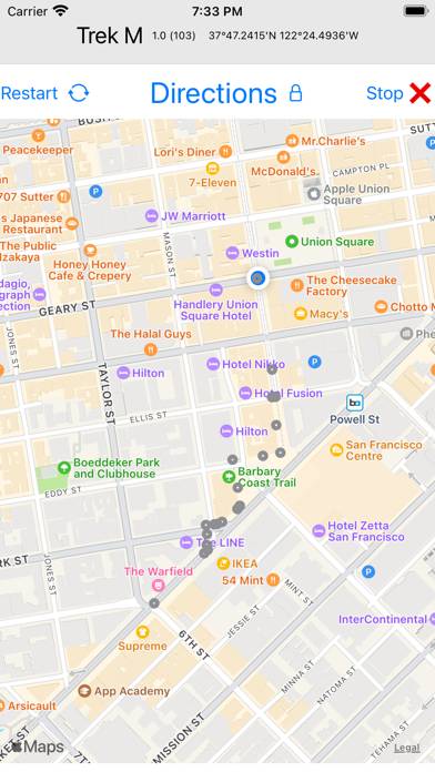 Trek M capture d'écran