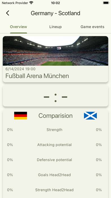 Fußball EM 2024 Ergebnisse App-Screenshot