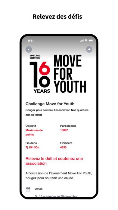 Move For Youth Capture d'écran de l'application