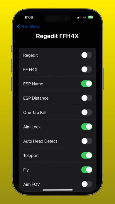 FFH4X Sensi Regedit Capture d'écran de l'application #3