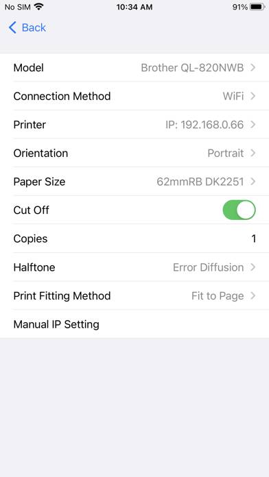 Brother iPrint App screenshot