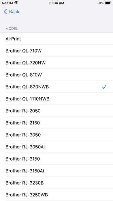 Brother iPrint App screenshot