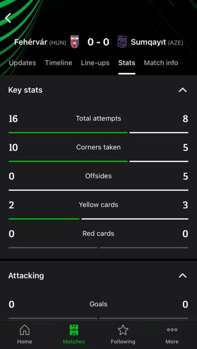 UEFA Conference League Schermata dell'app #5