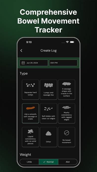 Bowel Movement Tracker PoopLog Captura de pantalla de la aplicación #1