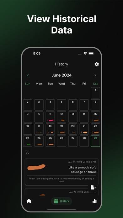 Bowel Movement Tracker PoopLog Captura de pantalla de la aplicación #3