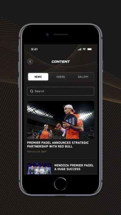 Premier Padel Official App Captura de pantalla de la aplicación #3