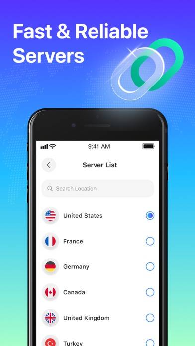 Aquamarine VPN App screenshot