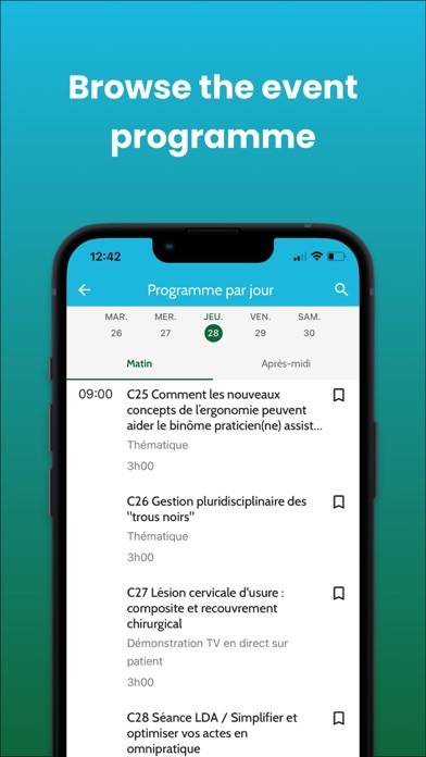 Congrès ADF 2024 Capture d'écran de l'application