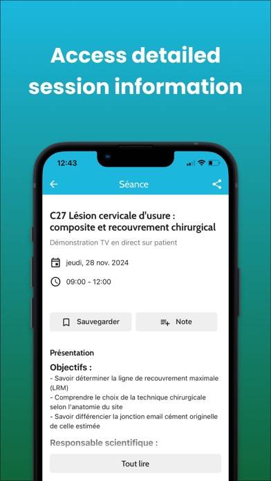 Congrès ADF 2024 Capture d'écran de l'application