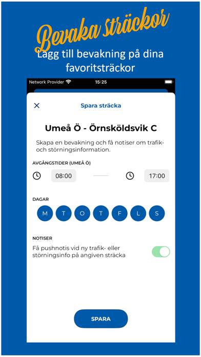 Norrtåg Trafikinformation