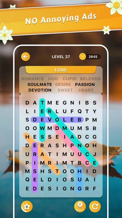 Peace Word Search game screenshot