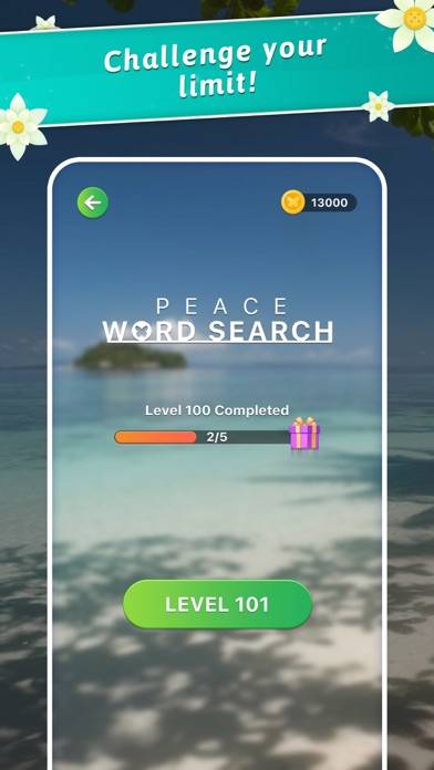 Peace Word Search game screenshot