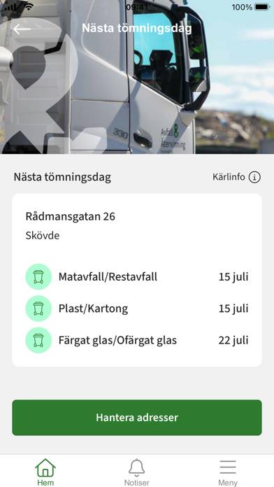 Avfallsappen Skaraborg App skärmdump #1