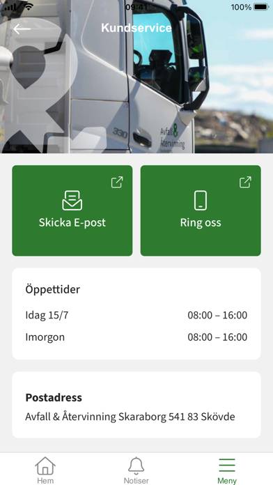 Avfallsappen Skaraborg App skärmdump #2