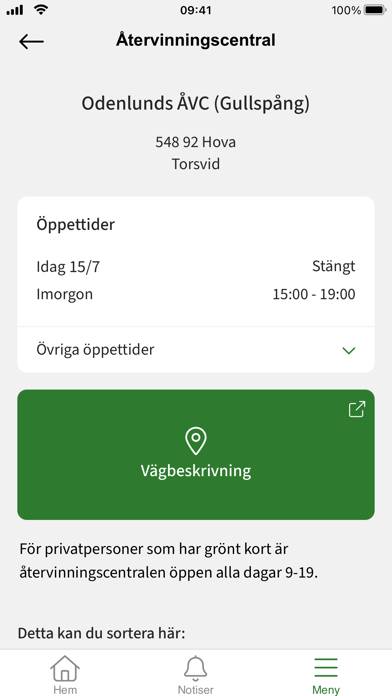 Avfallsappen Skaraborg App skärmdump #3