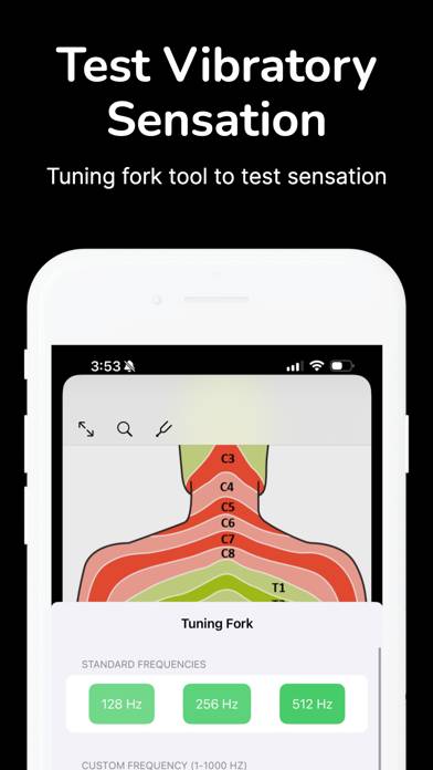 Dermatome Map and Tuning Fork App-Screenshot