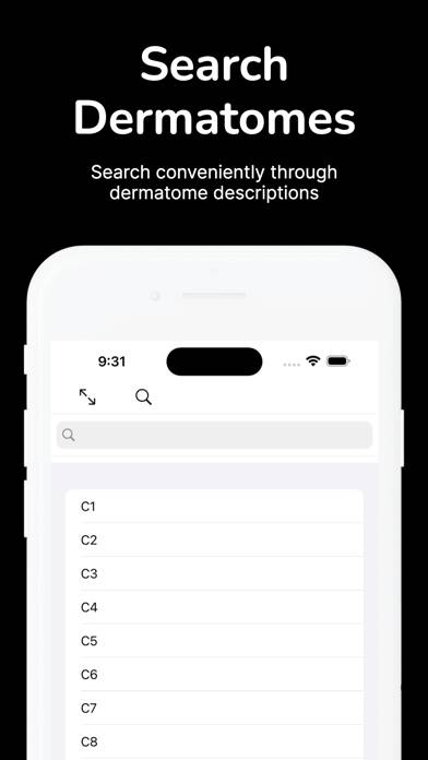 Dermatome Map and Tuning Fork App-Screenshot