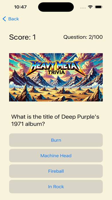 Headbanger's Trivia App screenshot #2