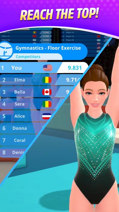 Gymnastics Dream capture d'écran du jeu