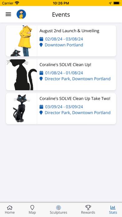 Coraline's Curious Cat Trail App screenshot