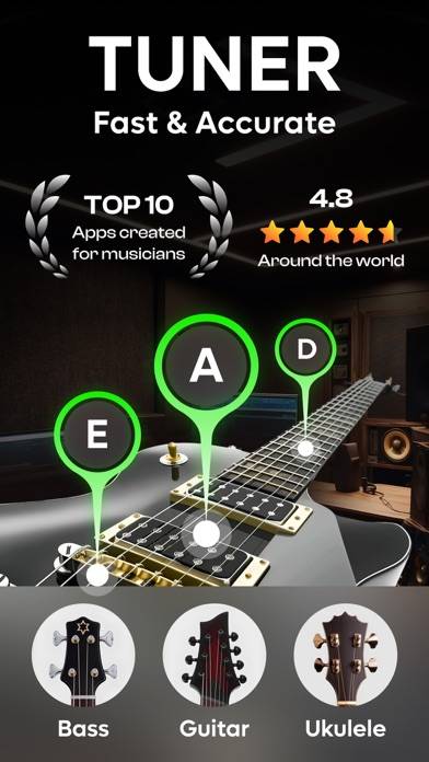 Guitar Tuner: Simply Tune App Captura de pantalla de la aplicación #1