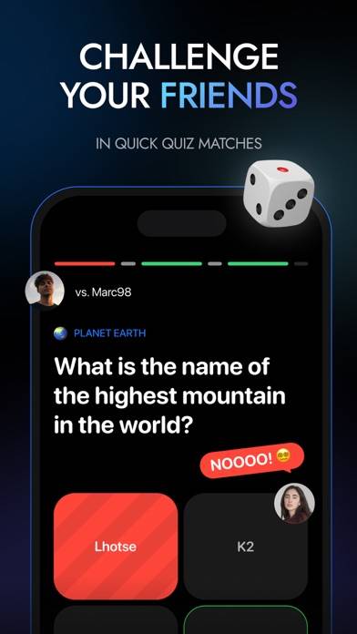 QuizApp captura de pantalla del juego