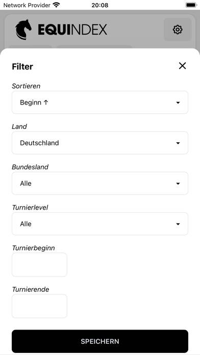 Equindex App-Screenshot