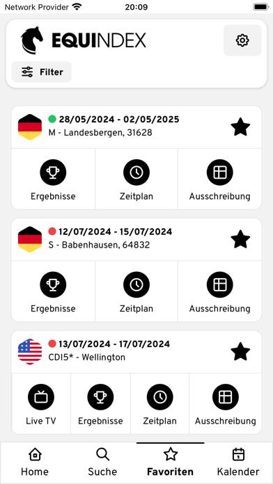 Equindex App-Screenshot