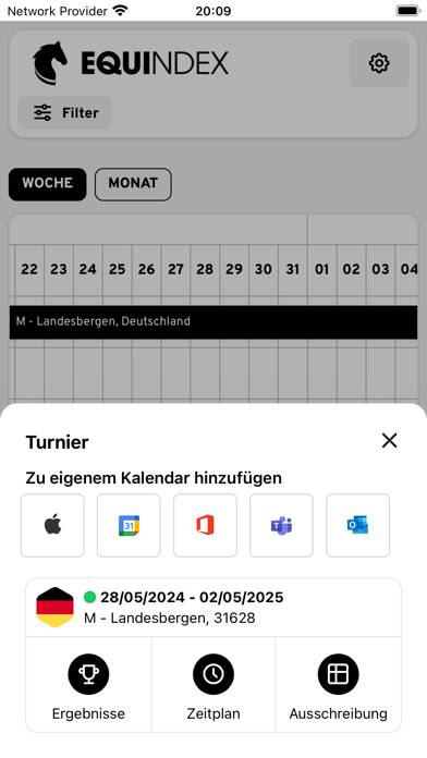Equindex App-Screenshot