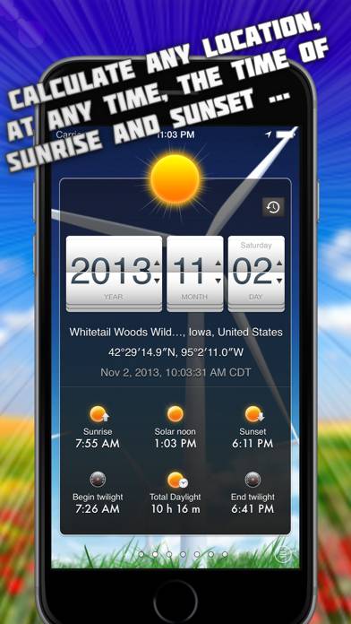 Sunrise Sunset HD App screenshot #1