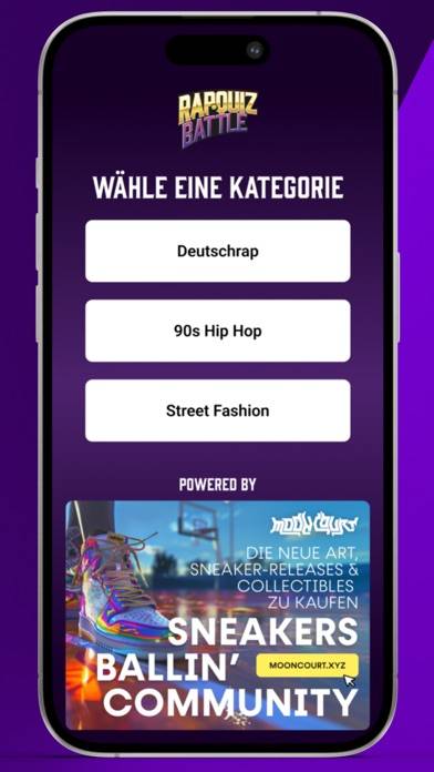 Rap Quiz Battle Spiel-Screenshot