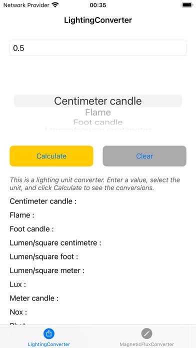 LighIlluminationConverter App screenshot