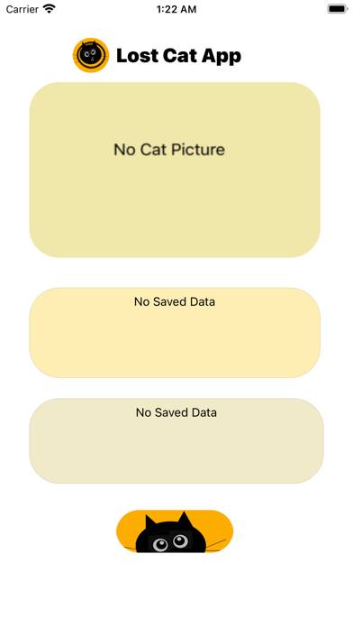Lost Cat App Capture d'écran de l'application