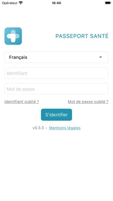 Passeport Santé Capture d'écran de l'application