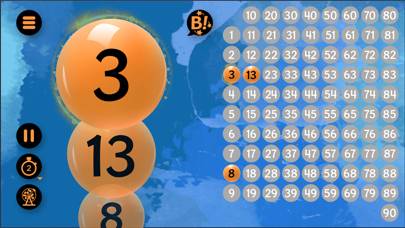 Bingo Caller 90 plus schermata del gioco