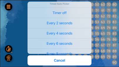 Bingo Caller 90 plus schermata del gioco