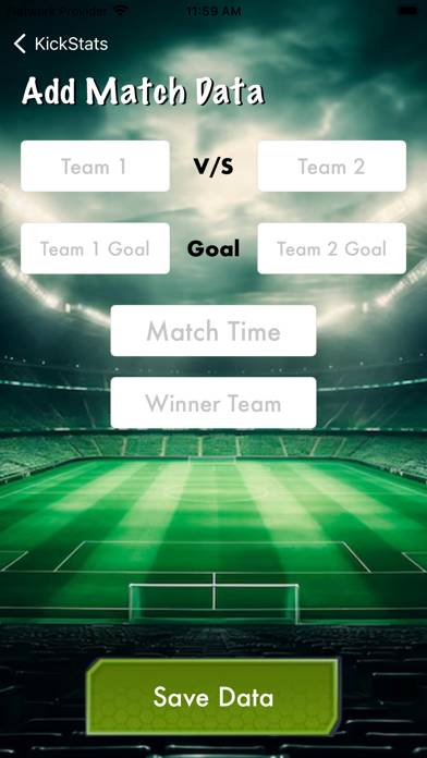 KickStats App screenshot