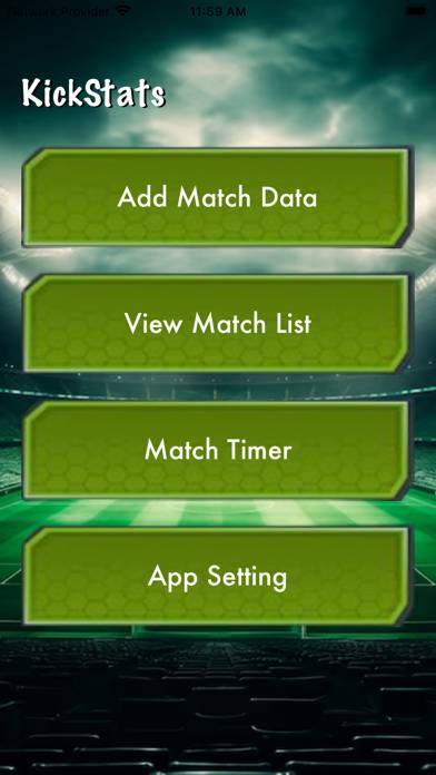 KickStats App screenshot