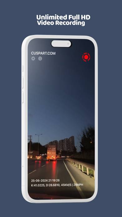 Cuspart: Dash Cam capture d'écran