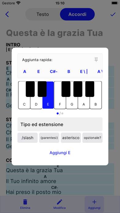 PraiseTune Schermata dell'app