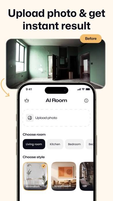 AI Room Interior Design & Home App screenshot #3